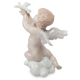 Статуэтка из фарфора Амурчик с голубем Pavone JP-21/ 1, оборотная сторона