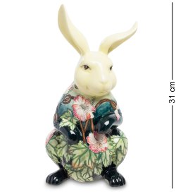 Статуэтка из фарфора Кролик в цветах