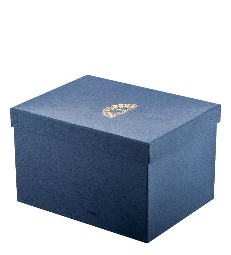 Статуэтка из фарфора Черный Слон с Желтой накидкой Pavone JP-98/ 34, фотография упаковки