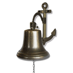 Рында c цепочкой на кронштейне Якорь - Диаметр 18 см