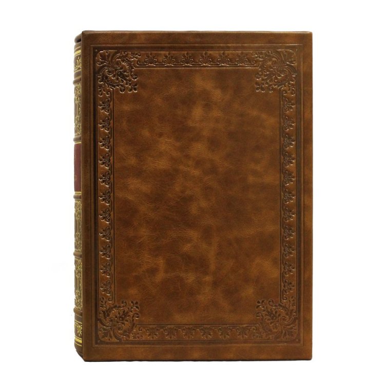 Книга кожаном переплете История Петра Великого BG0082F, фотография с обратной стороны