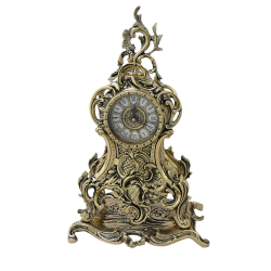 Каминные часы Долфин, золотые