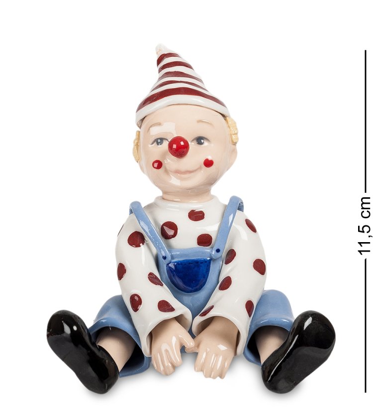 Статуэтка из фарфора Клоун в полосатом колпаке Pavone CMS-23/20