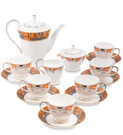 Чайный сервиз на 6 персон из фарфора Риомаджоре