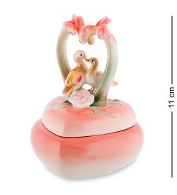 Шкатулка из фарфора Утки-мандаринки