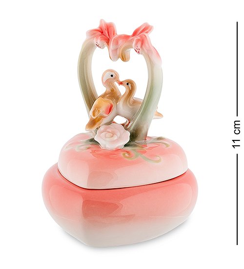 Шкатулка из фарфора Утки-мандаринки Pavone FM-87/ 4