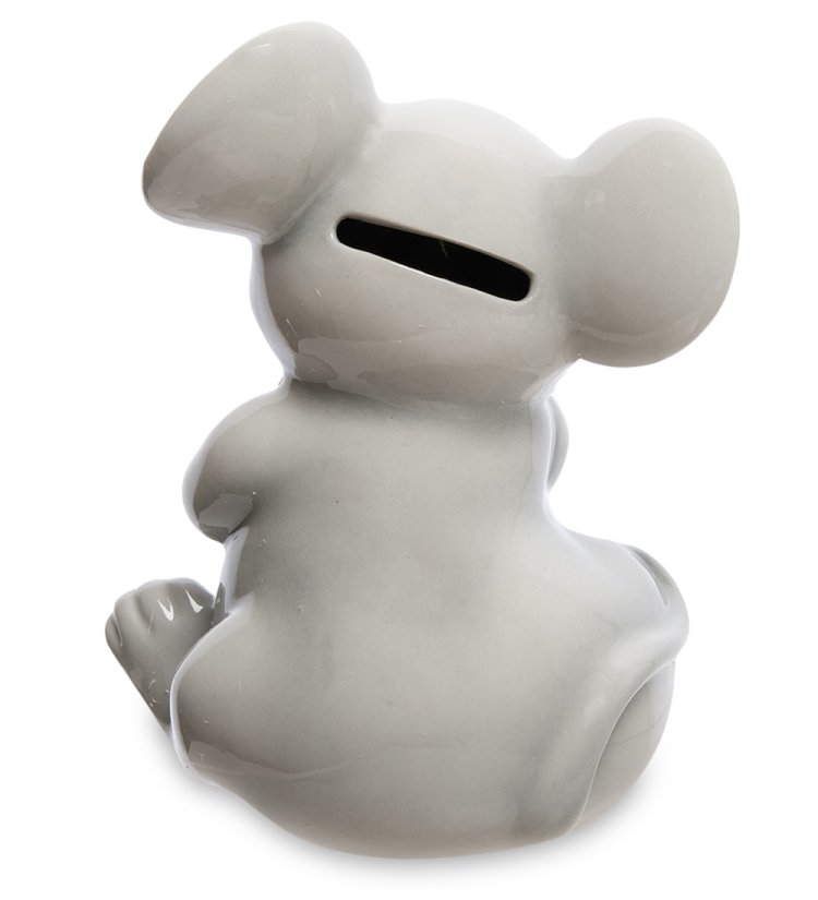 Копилка из фарфора Мышка с букетом