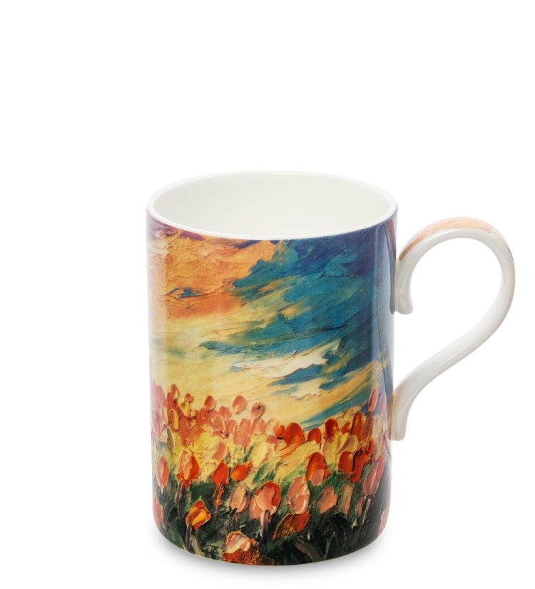 Кружка из фарфора Цветы - Взгляд Художника Pavone JK-298