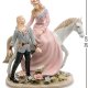 Статуэтка из керамики Влюбленная Пара с лошадью Pavone CMS-10/39
