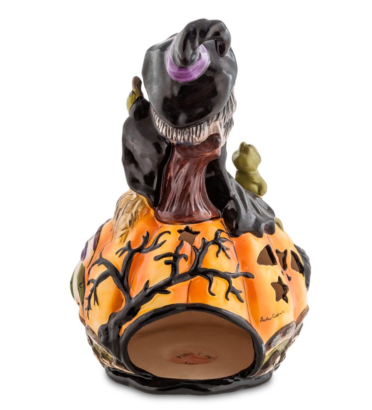 Подсвечник из фарфора Домик тетушки Ведьмы Pavone BS-521, оборотная сторона