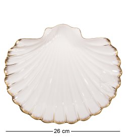 Десертная тарелка из фарфора Морская ракушка