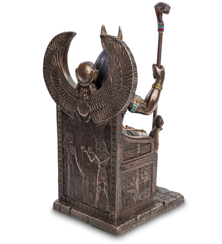 Статуэтка Анубис на троне Veronese WS-183, оборотная сторона