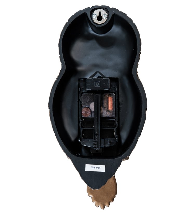 Статуэтка-часы в стиле Стимпанк Сова Veronese WS-915, оборотная сторона