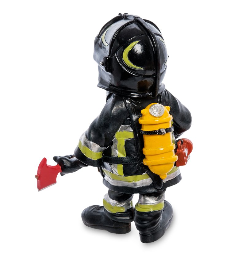 Статуэтка Пожарный с инструментом The Comical World of Stratford RV-660, оборотная сторона