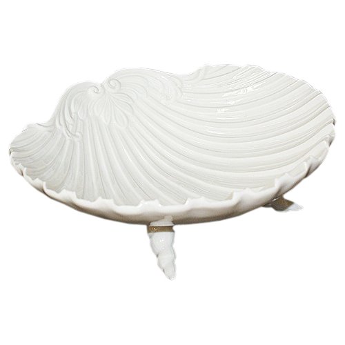 Конфетница из фарфора Ракушка на ножках
