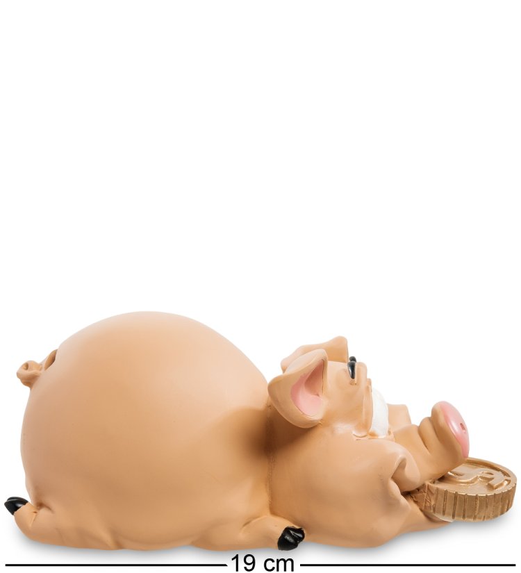 Копилка Свинка Приношу удачу The Comical World of Stratford RV-613, вид профиль