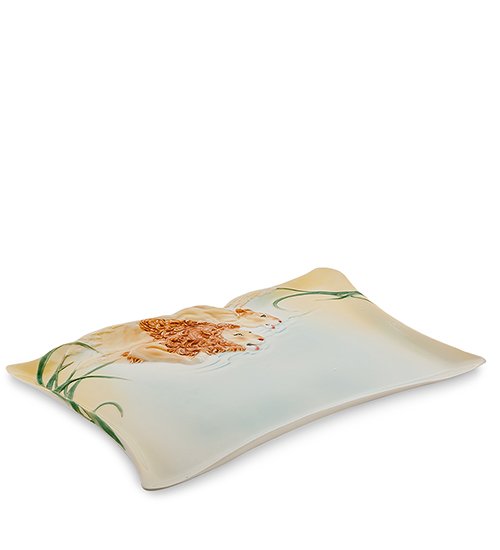 Блюдо из фарфора Лев Pavone FM-32/ 5, вид профиль