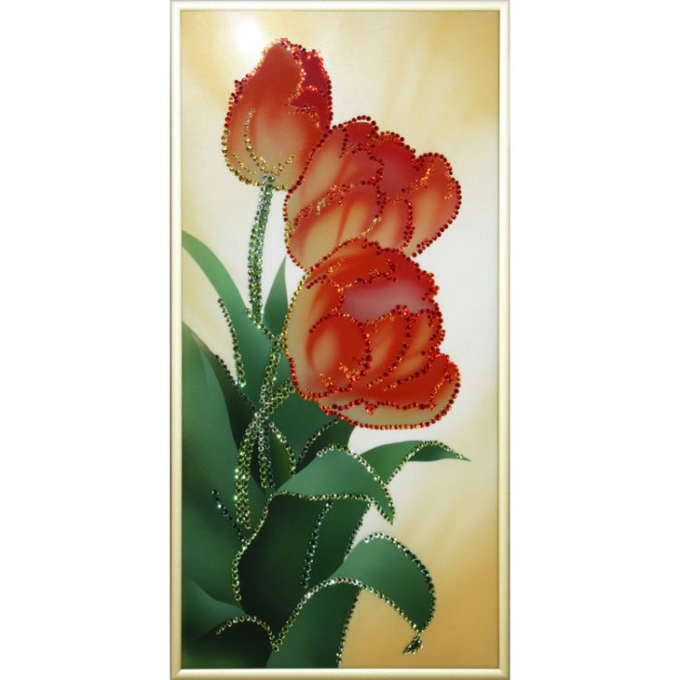 Картина Аромат весны (л) c кристаллами Swarovski