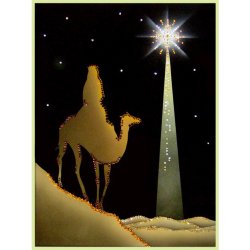 Картина Вифлеемская звезда c кристаллами Swarovski