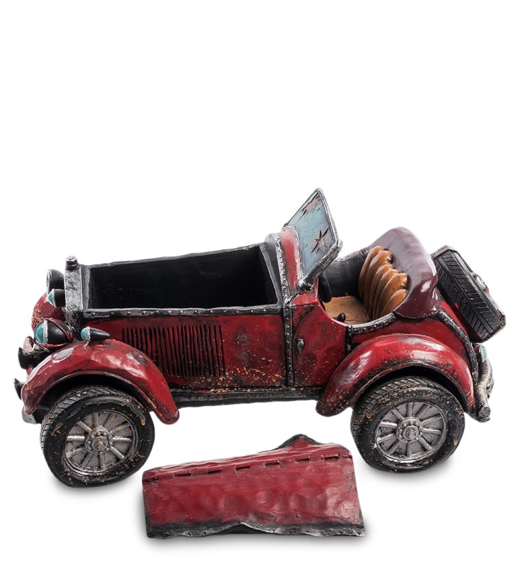 Кашпо Малиновый Ретромобиль Sealmark GG-4457-MD, разборный вид