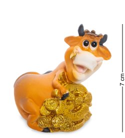 Статуэтка Денежный Бык с Евро - символ 2021 года