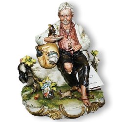 Фарфоровая статуэтка Бродяга