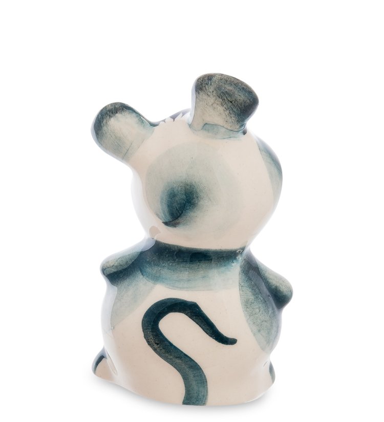 Фигурка Мышонок Боня Цветная гжель ГЛ-630, фотография со спины