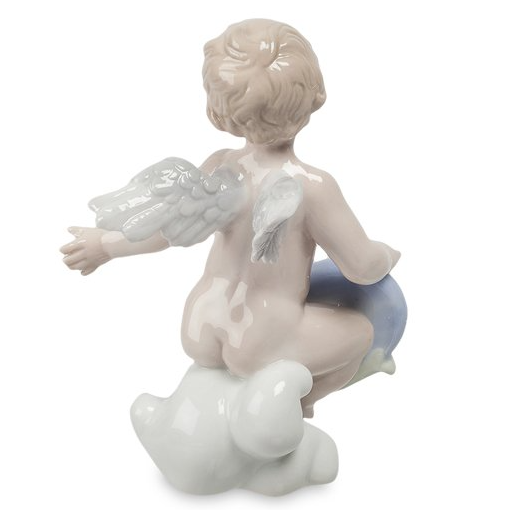 Статуэтка из фарфора Амурчик на облачке Pavone JP-21/ 6, оборотная сторона