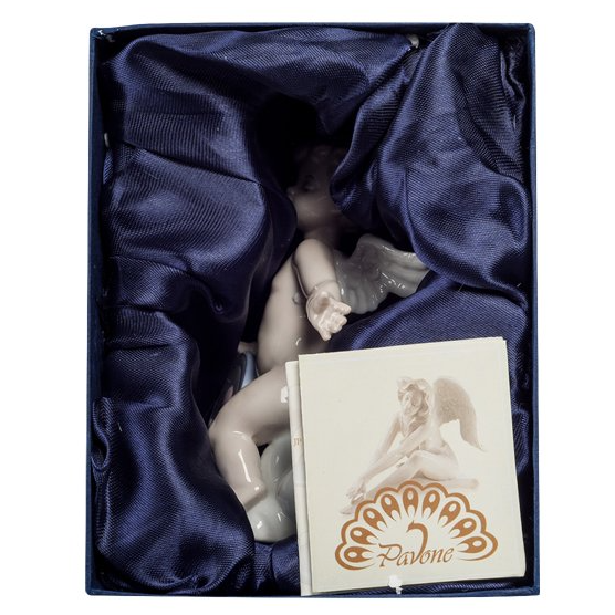 Статуэтка из фарфора Амурчик на облачке Pavone JP-21/ 6, упаковочный вид