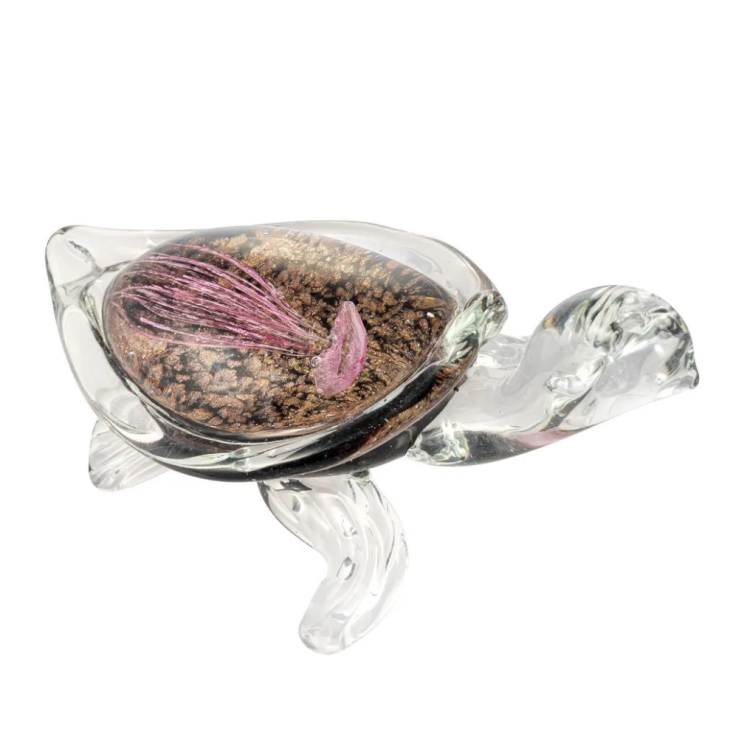 Статуэтка из Муранского стекла Черепашка с медузой Mirho 21312, вид сверху