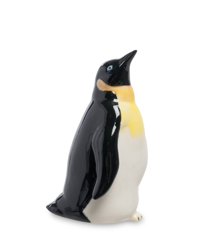 Статуэтка из фарфора Пингвин, высота 10 см Pavone JP-11/ 9, фотография сбоку