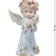 Статуэтка из фарфора Ангелочек с козленком и утятами Pavone JP-05 /18
