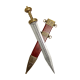 Макет Римского Меча Гладиус красных в ножнах Denix 4116-L