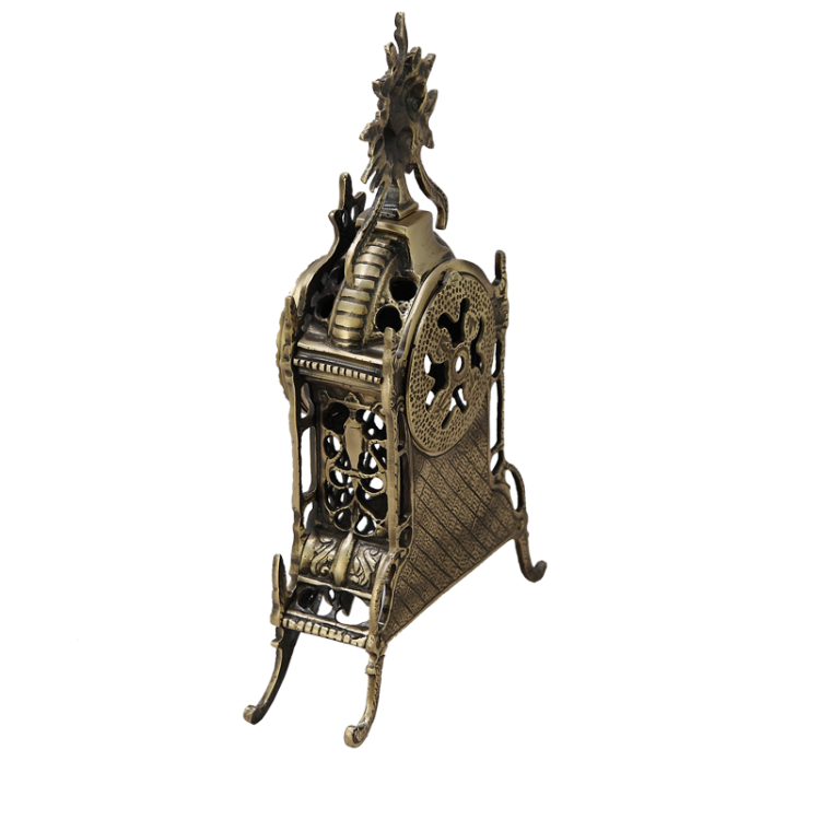 Каминные часы Кафедрал, малые, цвет Антик Bello De Bronze BP-27015-A, фотография с обратной стороны