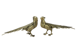 Статуэтка из бронзы Пара фазанов