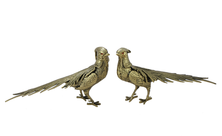 Статуэтка из бронзы Пара фазанов Bello De Bronze BP-12010-D