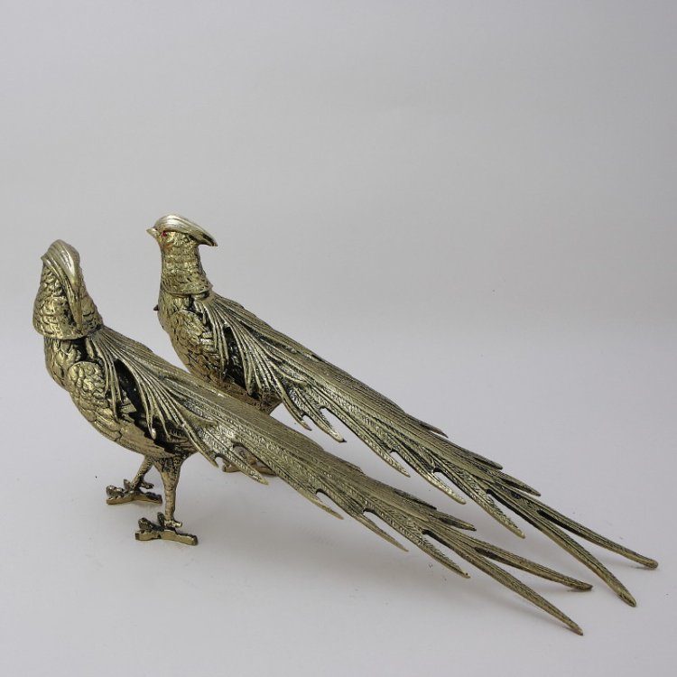 Статуэтка из бронзы Пара фазанов Bello De Bronze BP-12010-D, фотография сбоку