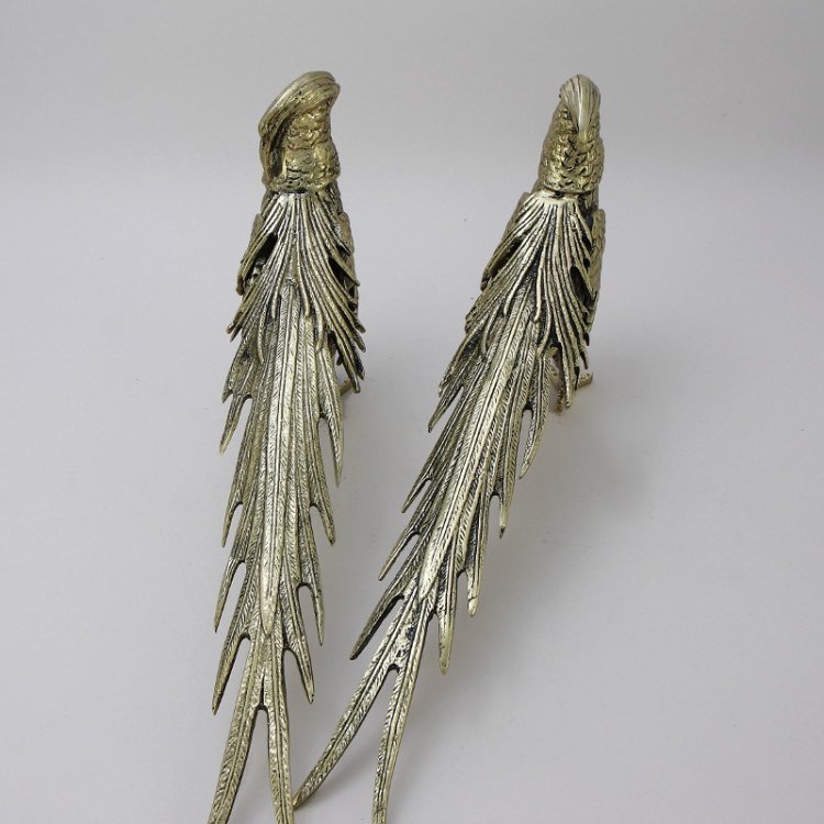 Статуэтка из бронзы Пара фазанов Bello De Bronze BP-12010-D, фотография со спины