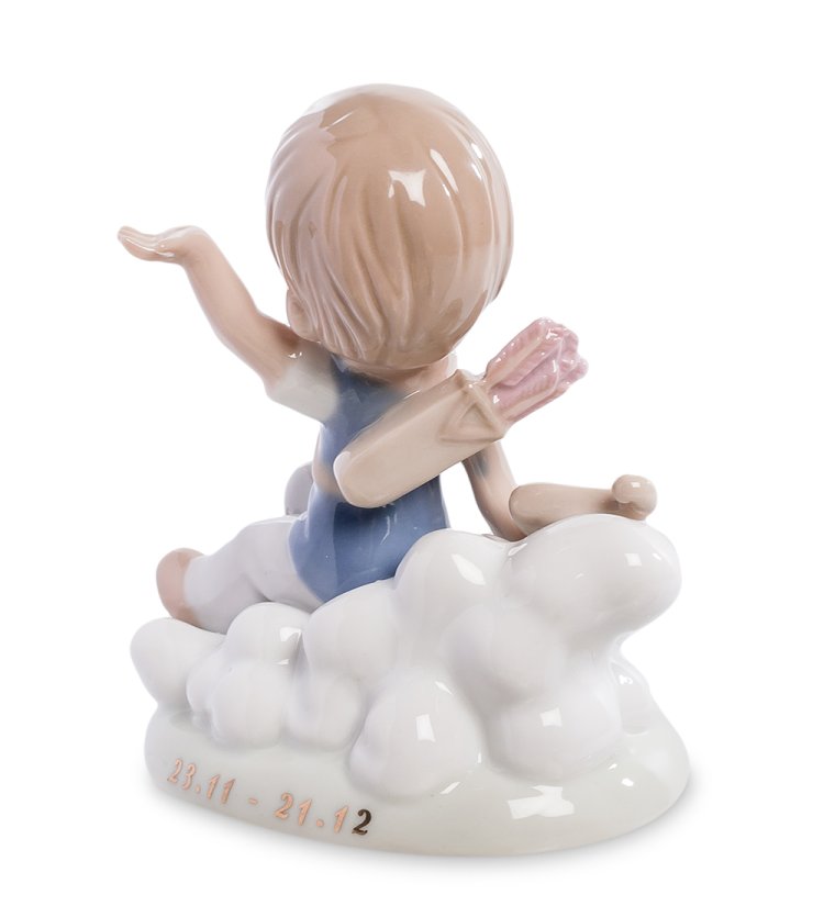 Фарфоровая фигурка знак зодиак Стрелец Pavone JP-28/12, фотография со спины