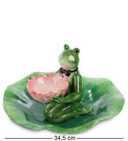 Набор тарелка и соусник из керамики Лягушка