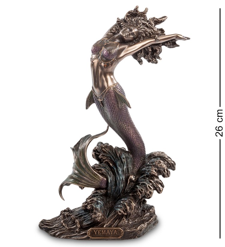 Статуэтка Богиня Йемайя - покровительница рожениц на ветру Veronese WS-484/ 1