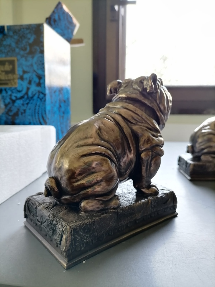 Держатели для книг Два бульдога Veronese WS-884, фото со склада увеличенный вид оборотная сторона