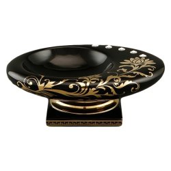 Чаша для конфет на ножке Diamante (черная)