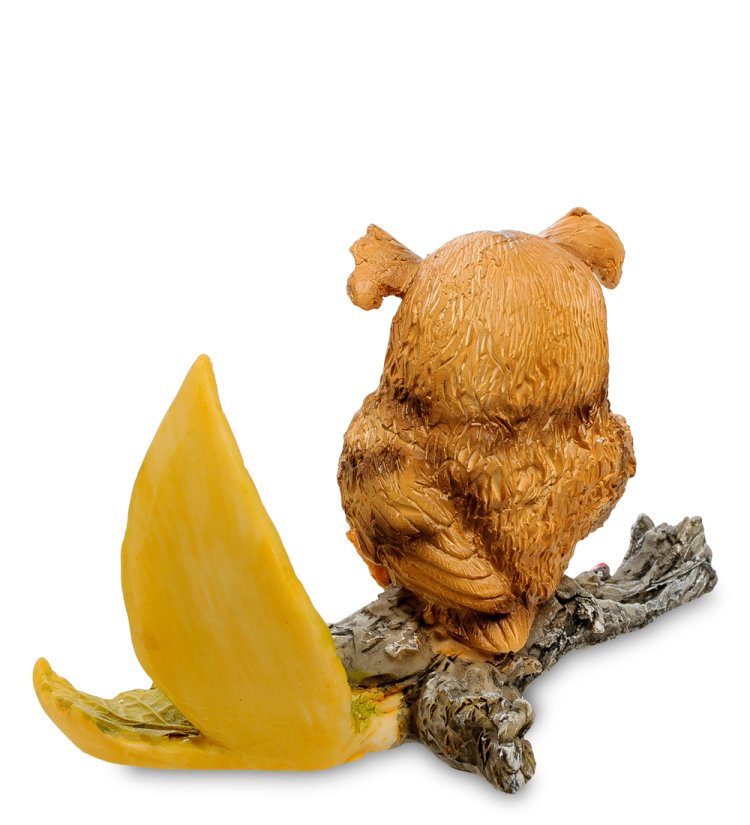 Фигурка Сова на ветке с книгой The Comical World of Stratford RV-870, оборотная сторона