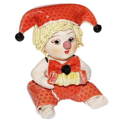 Фигурка из фарфора Маленький весёлый клоун