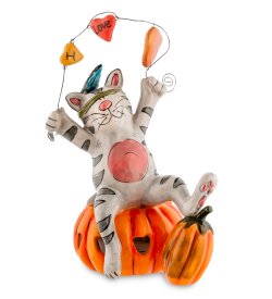 Подсвечник Тыквенное настроение Кота