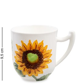 Кружка из фарфора Подсолнухи