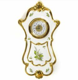 Настенные часы из керамики коллекция Ландыши