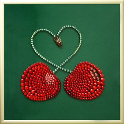 Картина Вкус любви c кристаллами Swarovski