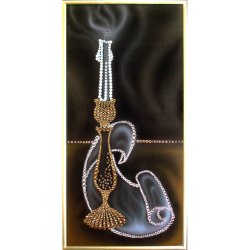 Картина Свеча c кристаллами Swarovski